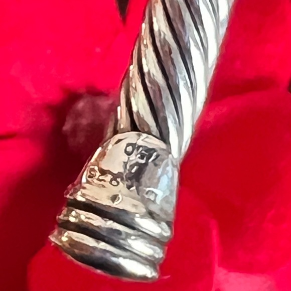 David Yurman X Classic Cable Station Bracelet in Sterling Silver & 18K Rose Gold - Picture 7 of 14